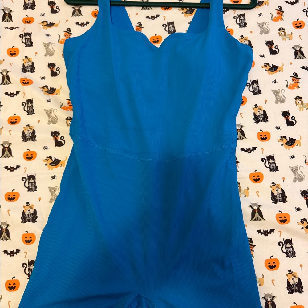 all in motion Bright Blue Romper NWOT